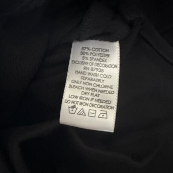 Susan Graver Top Women M Black Gray Embellished Boat Neck Long Sleeves NEW - Picture 10 of 10